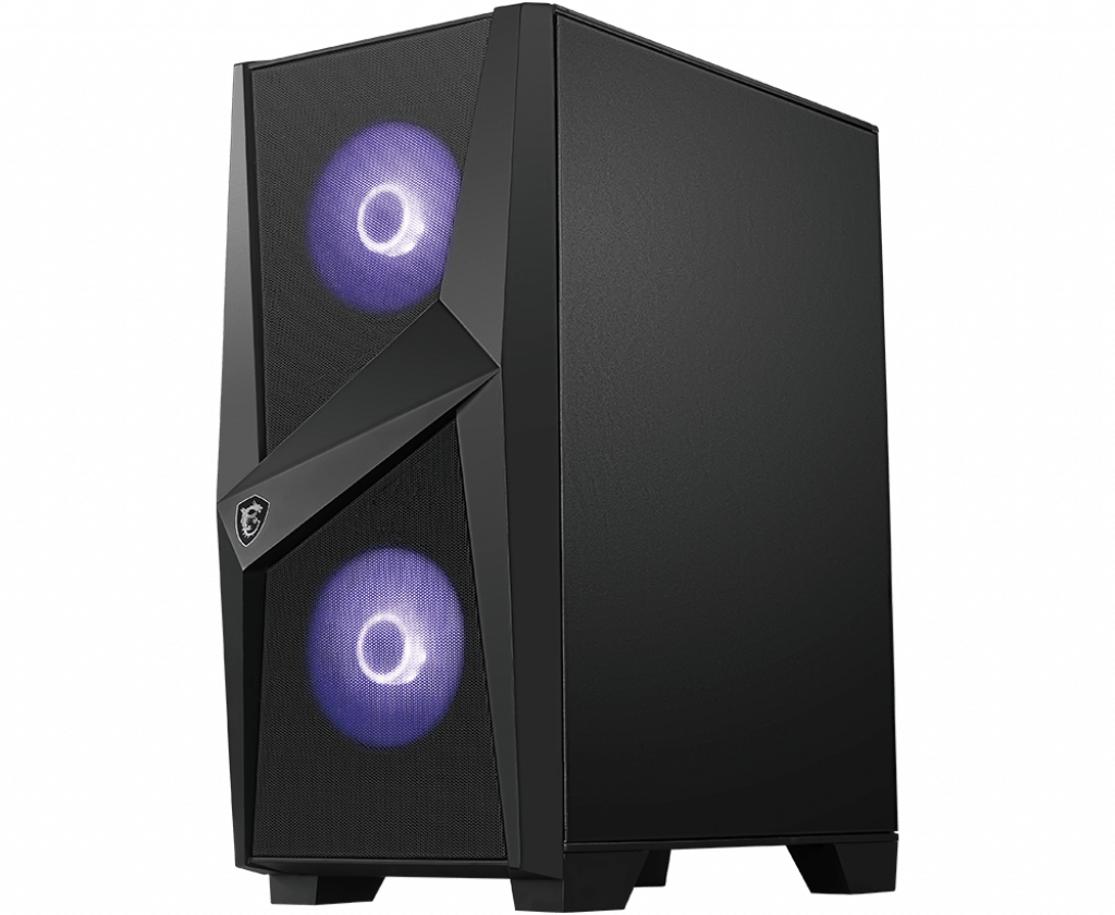 MSI MAG FORGE 100M PC Case, Mid-Tower, USB 3.2, Black | MSI | MAG FORGE 100M | ATX | Black