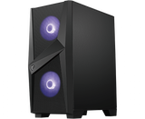 MSI MAG FORGE 100M PC Case, Mid-Tower, USB 3.2, Black | MSI | MAG FORGE 100M | ATX | Black