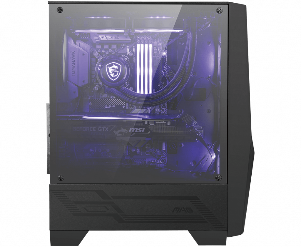 MSI MAG FORGE 100M PC Case, Mid-Tower, USB 3.2, Black | MSI | MAG FORGE 100M | ATX | Black