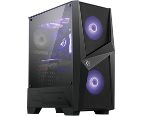 MSI MAG FORGE 100M PC Case, Mid-Tower, USB 3.2, Black | MSI | MAG FORGE 100M | ATX | Black