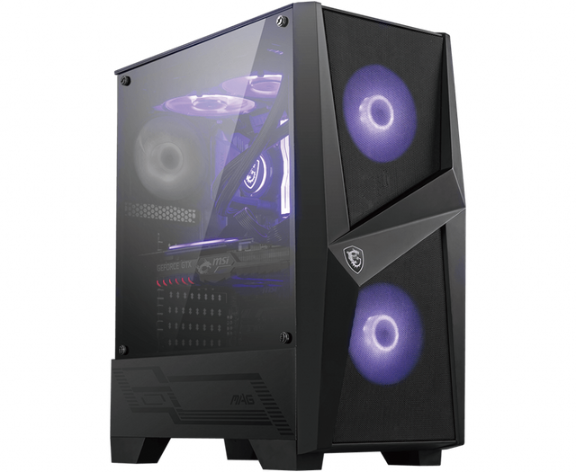 MSI MAG FORGE 100M PC Case, Mid-Tower, USB 3.2, Black | MSI | MAG FORGE 100M | ATX | Black