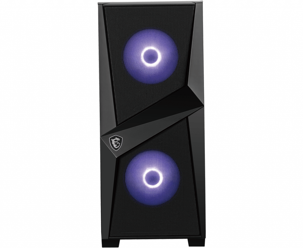 MSI MAG FORGE 100M PC Case, Mid-Tower, USB 3.2, Black | MSI | MAG FORGE 100M | ATX | Black