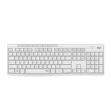 Klaviatūra belaidė Logitech Silent Wireless MK295, Balta