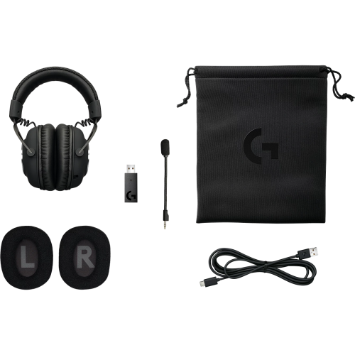 Logitech G PRO X LightSpeed Belaidės žaidimų ausinės, Juoda