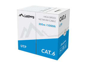 Lanberg | LAN Cable Cat.6 UTP Solid CU CPR + Fluke Passed | LCU6-11CU-0305-S