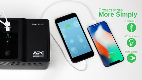 Schneider Electric | APC Back-UPS | BE850G2-GR | 850 VA | 520 W