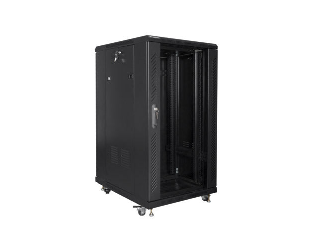 Lanberg | Rack cabinet 19" free-standing 22U/600x800 (flat pack) | FF01-6822-12B | Black