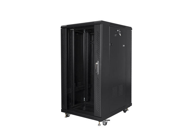 Lanberg | Rack cabinet 19" free-standing 22U/600x800 (flat pack) | FF01-6822-12B | Black