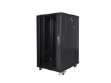 Lanberg | Rack cabinet 19" free-standing 22U/600x800 (flat pack) | FF01-6822-12B | Black