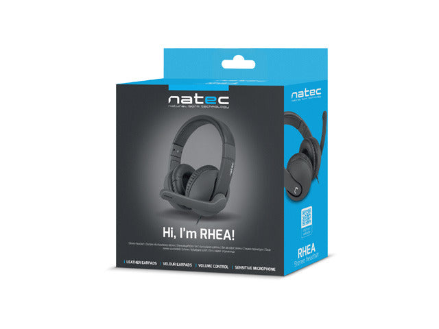 NATEC NSL-1452 Natec HEADPHONES RHEA wit