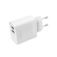 FIXED Dual USB Travel Charger 17W, White | Fixed