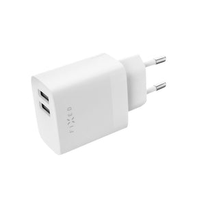 FIXED Dual USB Travel Charger 17W, White | Fixed