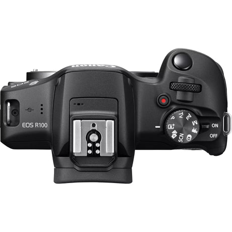 Canon | EOS R100 Mirrorless Camera + RF-S 18-45mm IS STM Lens + RF-S 55-210mm IS STM Lens | Megapixel 24.1 MP | Image stabilizer | ISO sensitivity (max) 256000 | Wi-Fi | Video recording | Manual | CMOS | Black