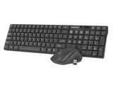 Natec | Keyboard and Mouse | Stringray 2in1 Bundle | Keyboard and Mouse Set | Wireless | Batteries included | US | Black | Wireless connection