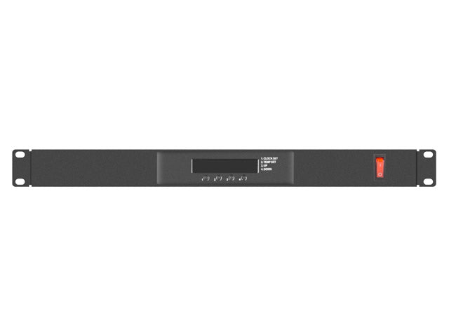Lanberg 19" fan unit/ventilation panel with LCD 4 fans + thermostat 230V | AK-1503-B | Black