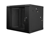 Lanberg | Rack cabinet 19" double-section wall-mount 9U/600x600 (flat pack) | WF02-6609-10B | Black