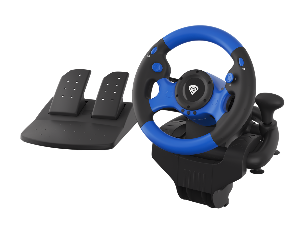 Genesis | Driving Wheel | Seaborg 350 | Blue/Black | Game racing wheel