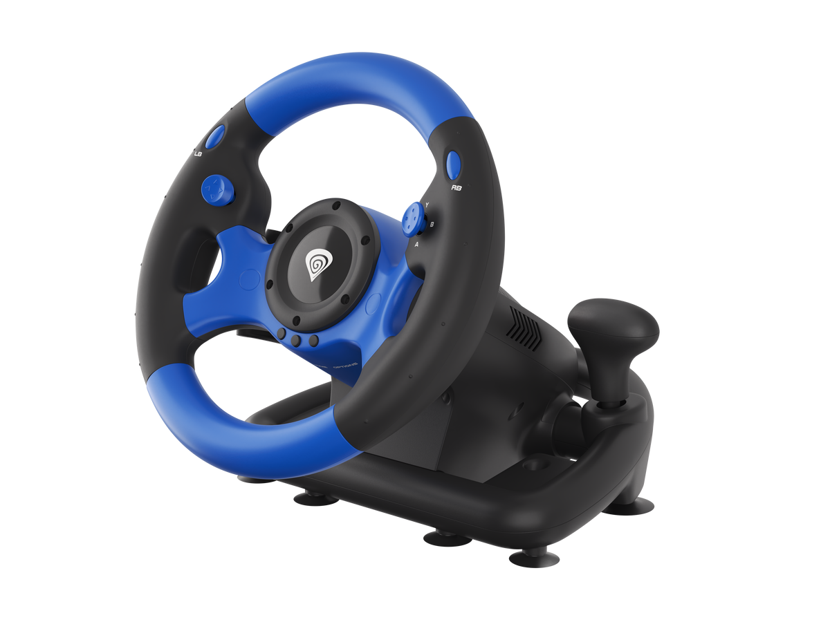 Genesis | Driving Wheel | Seaborg 350 | Blue/Black | Game racing wheel