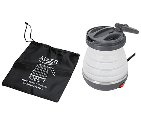 Adler | Travel Kettle | AD 1279 | Electric | 750 W | 0.6 L | Silicon | White