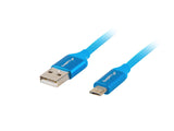 Lanberg | USB Micro to USB-A 2.0 Cable Blue Premium QC 3.0, 1.8 m | CA-USBM-20CU-0018-BL | USB Micro to USB Type-A