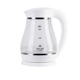 Adler | Kettle | AD 1274 | Electric | 2200 W | 1.7 L | Polypropylene/Glass | 360° rotational base | White
