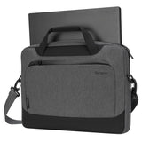 Targus | Slimcase with EcoSmart | Cypress | Fits up to size 15.6 " | Shoulder strap | Grey