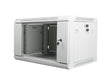 Lanberg | Rack cabinet 19" wall-mount 6U/600x450 (flat pack) with glass door | WF01-6406-10S | Grey