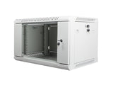 Lanberg | Rack cabinet 19" wall-mount 6U/600x450 (flat pack) with glass door | WF01-6406-10S | Grey