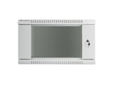 Lanberg | Rack cabinet 19" wall-mount 6U/600x450 (flat pack) with glass door | WF01-6406-10S | Grey