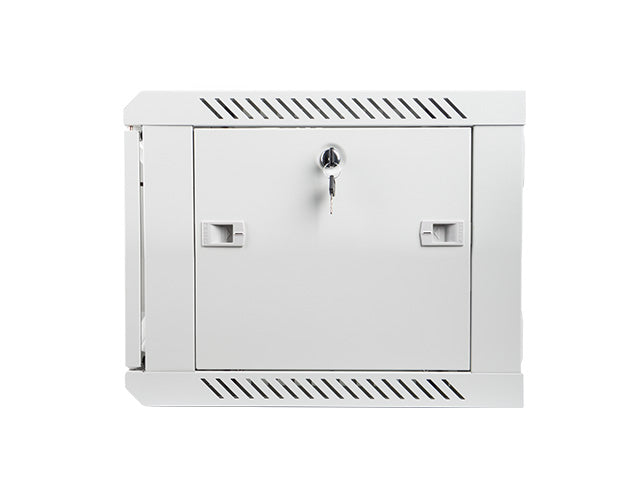 Lanberg | Rack cabinet 19" wall-mount 6U/600x450 (flat pack) with glass door | WF01-6406-10S | Grey