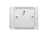 Lanberg | Rack cabinet 19" wall-mount 6U/600x450 (flat pack) with glass door | WF01-6406-10S | Grey