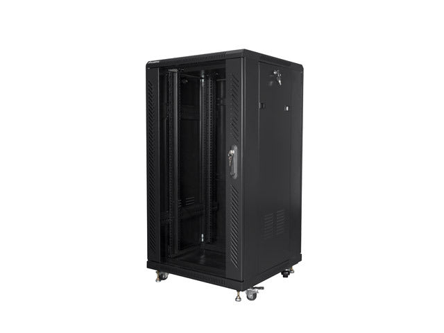 Lanberg | Rack cabinet 19" free-standing 22U/600x600 (flat pack) | FF01-6622-12B | Black