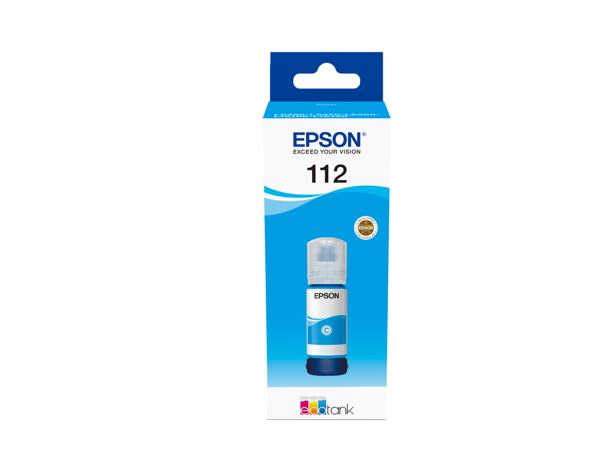 Epson 112 EcoTank (C13T06C24A) Rašalo papildymo buteliukas, Žydra