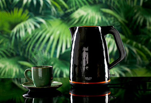 Adler | Kettle | AD 1277 | Standard | 2200 W | 1.7 L | Plastic | 360° rotational base | Black