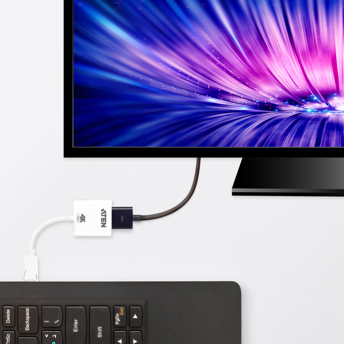 Aten | True 4K DisplayPort to HDMI 2.0 Active Adapter | VC986B | DP to HDMI