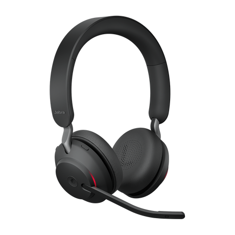 Jabra Evolve2 65 MS Stereo Belaidės ausinės, Bluetooth, USB-A, Juoda