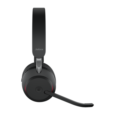 Jabra Evolve2 65 MS Stereo Belaidės ausinės, Bluetooth, USB-A, Juoda