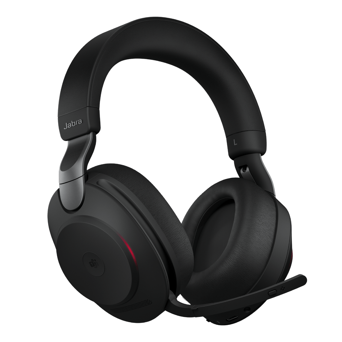 Jabra Evolve2 85 MS Stereo Belaidės/Laidinės ausinės, Bluetooth, 3.5mm jack, USB-A, Juoda