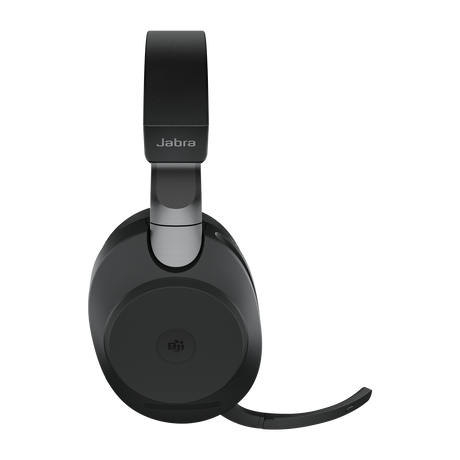 Jabra Evolve2 85 MS Stereo Link380c Belaidės/Laidinės ausinės Bluetooth, 3.5mm jack, Stand, Juoda