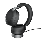 Jabra Evolve2 85 UC Stereo Belaidės/Laidinės ausinės, Bluetooth, 3.5mm jack, USB-A, Desk Stand, Juod