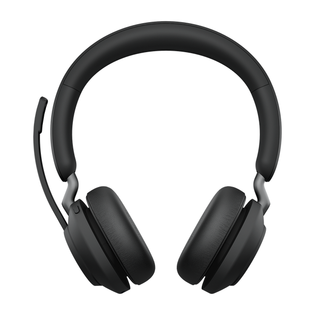 Jabra Evolve2 65 UC Stereo Link380c Belaidės ausinės, Bluetooth USB-C, Juoda