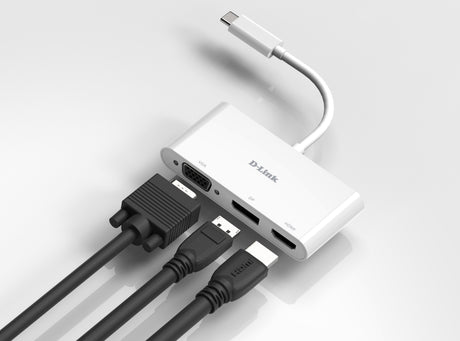 D-Link | 3-in-1 USB-C to HDMI/VGA/DisplayPort Adapter | DUB-V310 | USB hub | USB Type-C