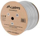 Lanberg | LAN Cable CAT.6A UFTP 305M Solid CU LSZH Grey CPR + Fluke Passed | LCUF6L-11CU-0305-S