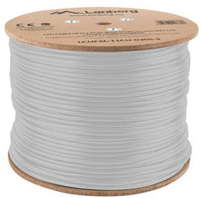 Lanberg | LAN Cable CAT.6A UFTP 305M Solid CU LSZH Grey CPR + Fluke Passed | LCUF6L-11CU-0305-S