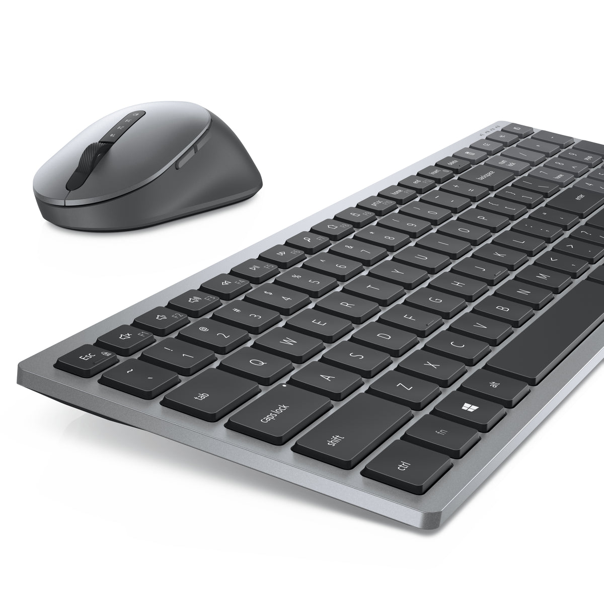 Dell | Keyboard and Mouse | KM7120W | Keyboard and Mouse Set | Wireless | Batteries included | Bluetooth | Wireless connection | US | Titan Gray