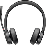 Poly Voyager 4320 MS Teams Belaidės ausinės, Bluetooth, USB-A, +BT700 dongle, +Charging Stand, Juoda
