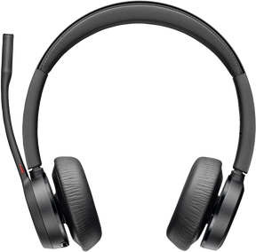 Poly Voyager 4320 MS Teams Belaidės ausinės, Bluetooth, USB-A, +BT700 dongle, +Charging Stand, Juoda