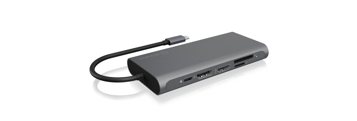 Raidsonic | 12-in-1 USB Type-C dock with PD 100W | BOX IB-DK4050-CPD | Dock | Ethernet LAN (RJ-45) ports 1 | USB 3.0 (3.1 Gen 1) Type-C ports quantity 1 | USB 3.0 (3.1 Gen 1) ports quantity 2 | HDMI ports quantity 2 | Ethernet LAN
