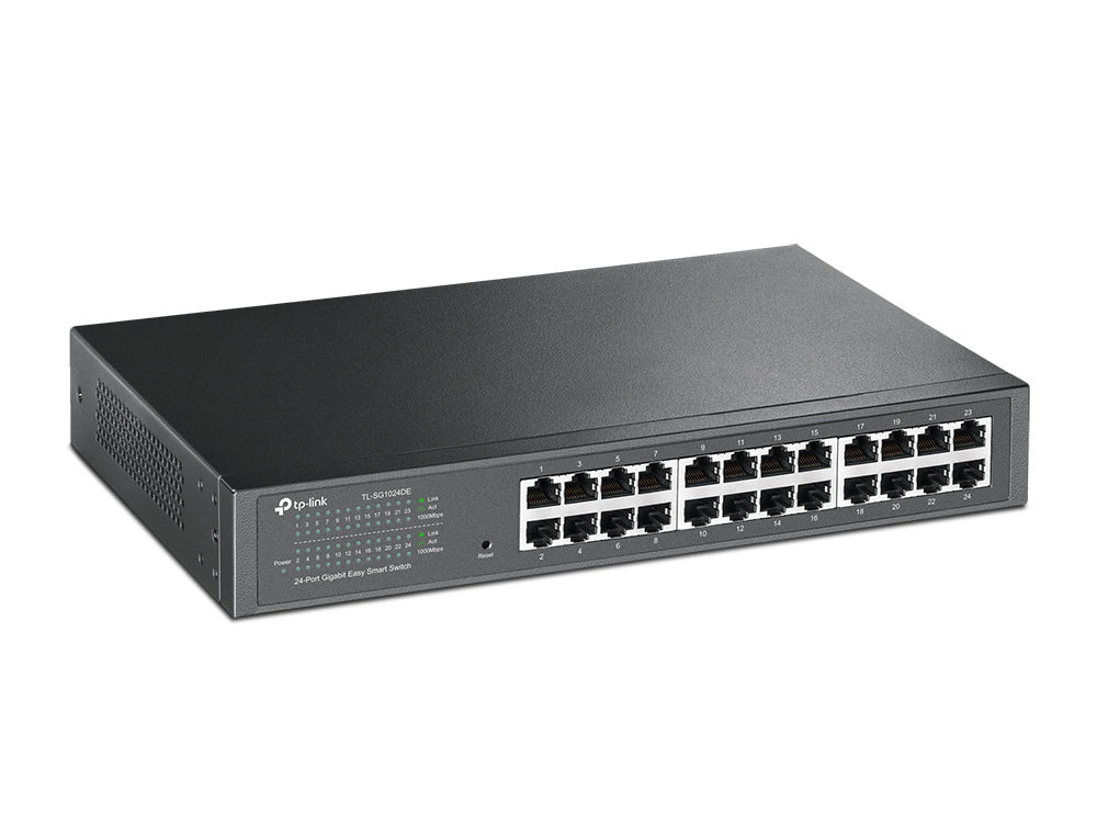 TP-LINK | Switch | TL-SG1024DE | Web Managed | Rackmountable | Gigabit Ethernet (copper) ports quantity 24 | 36 month(s)