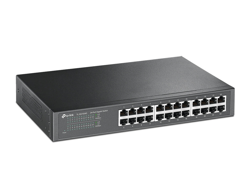 TP-LINK | Switch | TL-SG1024D | Unmanaged | Desktop/Rackmountable | Gigabit Ethernet (copper) ports quantity 24 | 36 month(s)